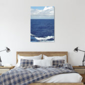 Toile Ocean Waves Fluffy White Clouds Blue Sky Canvas (Insitu(Chambre))