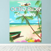 Toile Ocho Rios Jamaïque affiche voyage (Insitu (Plancher de Bois))