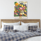 Toile Octobre, à partir de "Douze mois de fruits" (Insitu(Chambre))