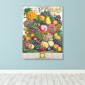 Toile Octobre, à partir de "Douze mois de fruits" (Insitu (Plancher de Bois))
