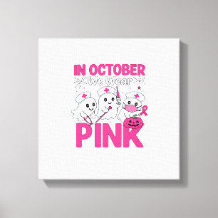 Toile Octobre, nous portons le rose Infirmière Sensibili