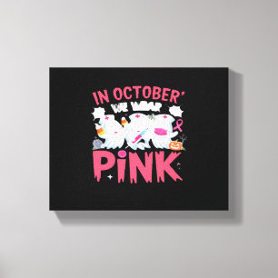 Toile Octobre Nous Portons Une Infirmière Rose Sensibili