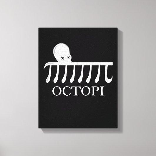 Toile Octopi - Funny Pi Octopus Math (Recto)