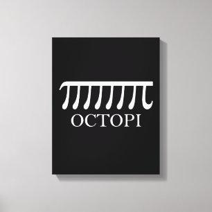 Toile Octopi - Funny Pi Octopus Math