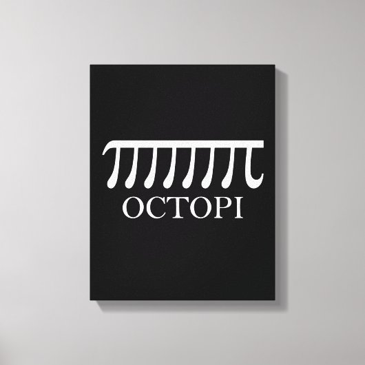 Toile Octopi - Funny Pi Octopus Math (Recto)