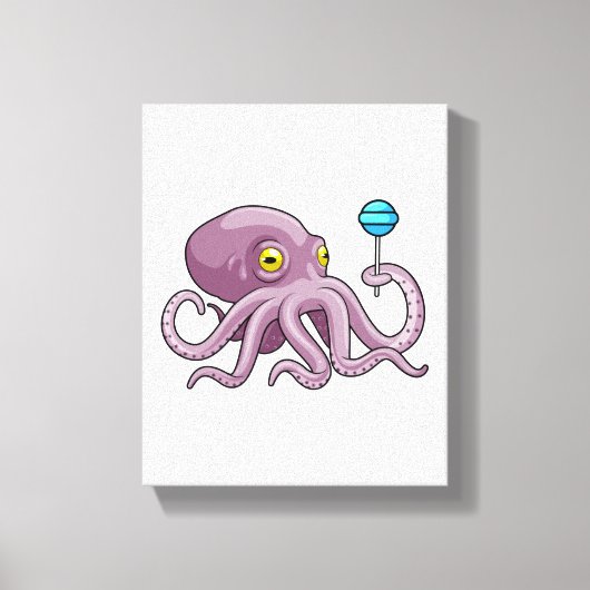 Toile Octopus avec Lollipop (Recto)