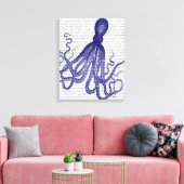 Toile Octopus bleu (Insitu(Salon))