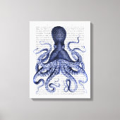 Toile Octopus bleu (Recto)