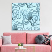 Toile Octopus bleu (Insitu(Salon))
