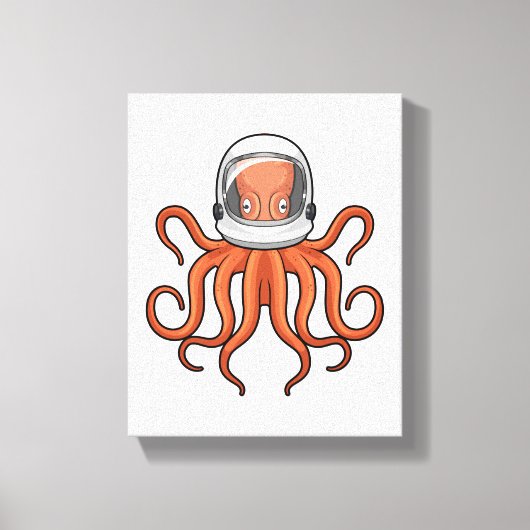 Toile Octopus en astronaute (Recto)