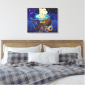 Toile Octopus Huge et Caravella (Insitu(Chambre))