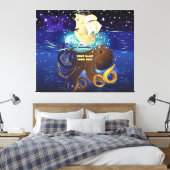 Toile Octopus Huge et Caravella (Insitu(Chambre))