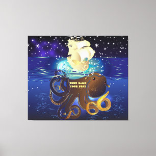 Toile Octopus Huge et Caravella