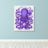 Toile Octopus pourpre (Insitu (Plancher de Bois))