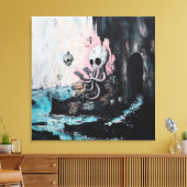Toile Octopus Skull Tarot Oracle Cartes Witchy AI Art (Insitu(Salon))