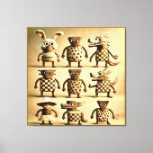 Toile Odd Friends - Checker & Dots Creator Family Poste (Recto)