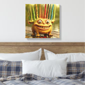 Toile Odd Friends - Rainbow Spikes Monster Canvas (Insitu(Chambre))