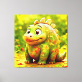 Toile OddFriends - Poster de Chubby Dino (Recto)