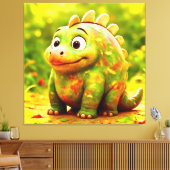 Toile OddFriends - Poster de Chubby Dino (Insitu(Salon))