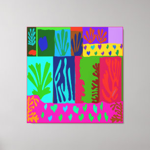 Toile Ode à la Collage de Matisse
