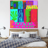 Toile Ode à la Collage de Matisse (Insitu(Chambre))