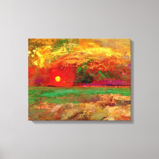 Toile Odilon Redon - Le coucher du soleil (Recto)
