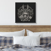 Toile Odin et ses loups Geri et Freki (Insitu(Chambre))