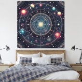 Toile Odyssée cosmique de l'espace (Insitu(Chambre))