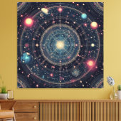 Toile Odyssée cosmique de l'espace (Insitu(Salon))
