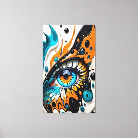 Toile Oeil Abstrait artistique (Recto)