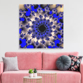 Toile OEil bleu et argent (Insitu(Salon))
