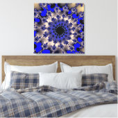 Toile OEil bleu et argent (Insitu(Chambre))