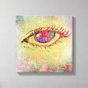 Toile Oeil de graffiti
