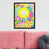 Toile OEil de la fleur (Insitu(Salon))