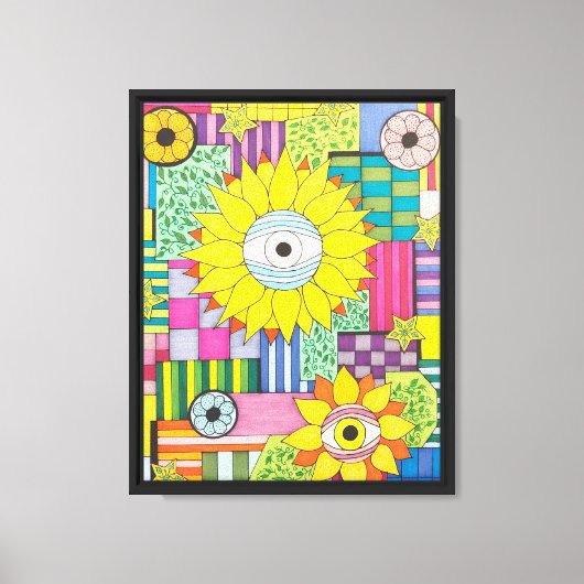 Toile OEil de la fleur (Recto)