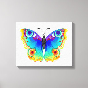 Toile Oeil de paon arc-en-ciel