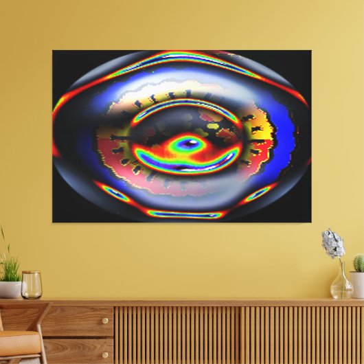 TOILE OEIL DU MONDE (Insitu(Salon))