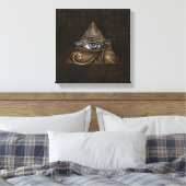 Toile OEil égyptien de Horus - Art numérique Wadjet (Insitu(Chambre))