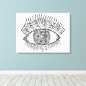 Toile Oeil inspiré 6 (Insitu (Plancher de Bois))