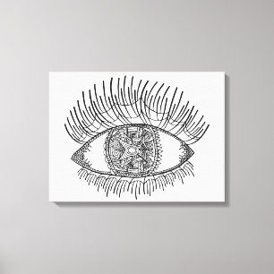 Toile Oeil inspiré 6
