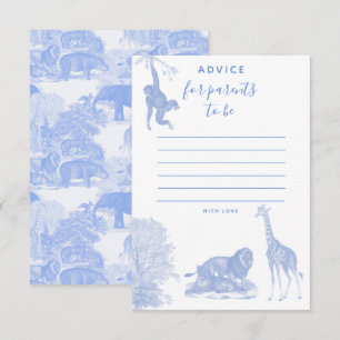 Toile Oerwoud Animal Safari baby shower Advies Kaa Bedankkaart