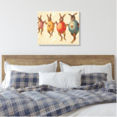 Toile Oeufs dansants lapins de Pâques (Insitu(Chambre))
