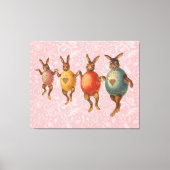 Toile Oeufs dansants lapins de Pâques (Recto)