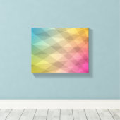 Toile Oeuvre Abstraite CMJN (Insitu (Plancher de Bois))