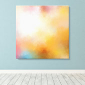 Toile Oeuvre Abstraite moderne Vert Bleu Jaune Rouge Ros (Insitu (Plancher de Bois))