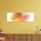 Toile Oeuvre Abstraite tendance Moderne Jaune Vert Rouge (Insitu(Salon))