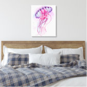 Toile OEuvre d'aquarelle de méduses (Insitu(Chambre))