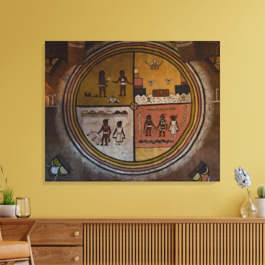 Toile Œuvre d'art Adobe murale (Insitu(Salon))