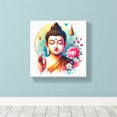 Toile OEuvre d'art de Gautam Bouddha (Insitu (Plancher de Bois))