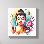 Toile OEuvre d'art de Gautam Bouddha (Recto)